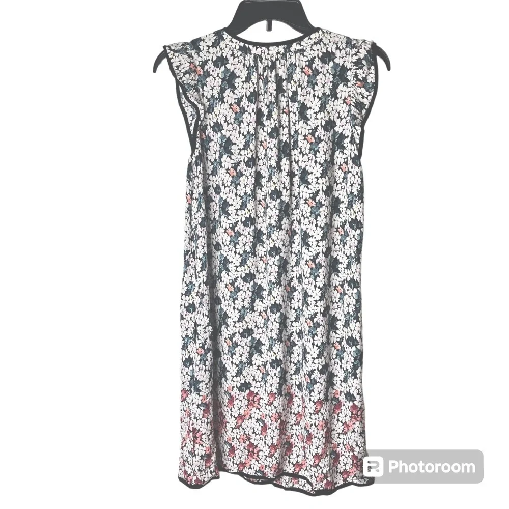 NWT Loft Size Small Petite garden split neck pocket dress $89 no belt